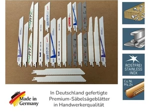 24 Säbelsägeblätter für Stahl rostfreie Stähle und Holz mit Metallrückständen - Bild 1 von 1