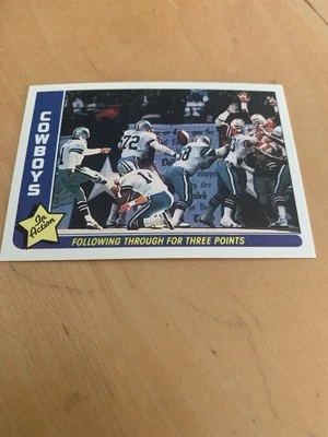 1985 Fleer Team Action Football Card #18 Dallas Cowboys - Image 1 of 2