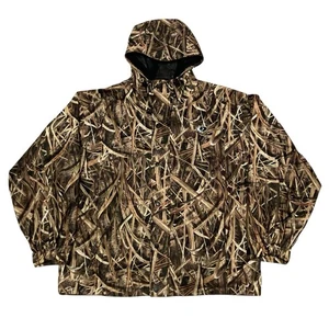 Mossy Oak Shadow Grass Blades Camo Cottrell Lake Rain Jacket M Hooded Zip-Up - Picture 1 of 11