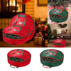 Weihnachtskranz Aufbewahrungsbehälter Schutz Organizer Tasche mit Kordelzug - Bild 1 von 20