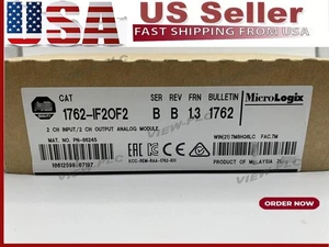 New Factory Sealed AB 1762-IF2OF2 MicroLogix1200 Analog I/O Module US Free Tax - Picture 1 of 1