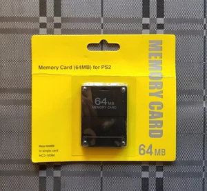 Sony PS2 Real Memory Card (64MB) Black HC2-10060 Brand New Sealed Mint Condition - Picture 1 of 2