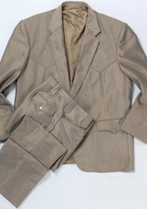 Vintage Circle S Western Suit 46S 33x32 Made in USA - Picture 1 of 24