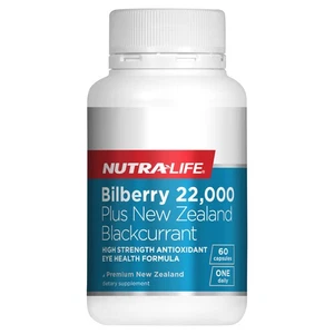 Nutra-Life arándano 22000 mg Plus Nueva Zelanda grosella negra 60 tabletas - Imagen 1 de 1