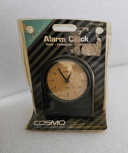 Cosmo Time Quartz Alarm Desk Clock Vintage Hong Kong Original Packing New NOS - Picture 1 of 11