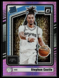 2024-25 Donruss Optic #254 Stephon Castle Hyper Pink Rated Rookie - Picture 1 of 2