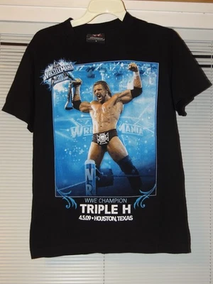 2009 WWE Auténtica Wrestlemania 25 Aniversario Camiseta Adulto S TRIPLE H Orton Foto 1 de 4