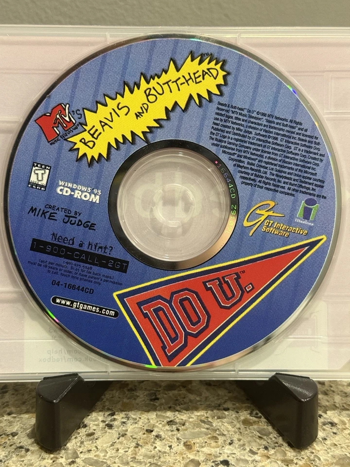 MTV's Beavis and Butt-Head: Do U | Vintage PC Game 1998 | CD-rom Only - Image 1 of 1