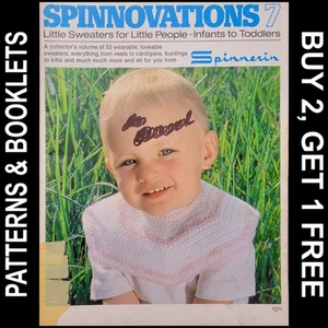 Vintage Spinnerin "Spinnovations 7" Little Sweater for Little People ©1976 - Bild 1 von 24
