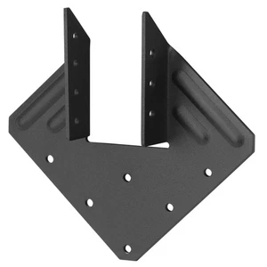 8 Pezzi Cravatta Uragano Nera per Dimensioni Effettive: 2"x4" Palo Ruvido,Larghezza Interna:50,8m... - Foto 1 di 4