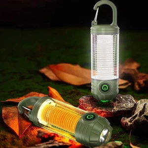 Rechargeable Tent Lamp Dual Light Source Camping Lantern Tent Light Outdoor - Picture 1 of 12
