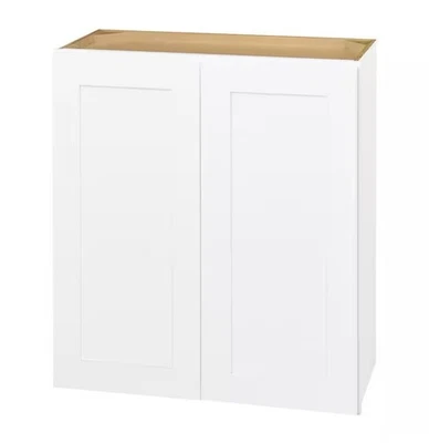 Hampton Bay Avondale Plywood Shaker Wall Kitchen Cabinet In White Assembled - Image 1 of 4