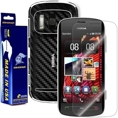 ArmorSuit Nokia 808 PureView Screen Protector + Black Carbon Fiber Skin USA - Image 1 of 4