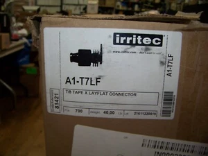 Lot of 100 Irritec 7/8 Tape X Layflat Connector Perma Loc A1-T7LF New - Picture 1 of 5