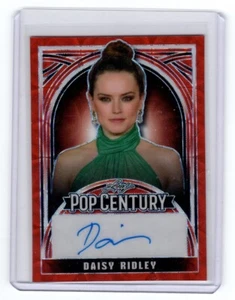 2024 LEAF POP CENTURY DAISY RIDLEY 1/1 AUTO AUTOGRAPH PINK REFRACTOR - Picture 1 of 2