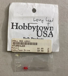 Hobbytown USA HO Scale Long Lead Small Red LEDX1 Locomotive Pins - Picture 1 of 2