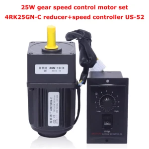 Gear Speed Regulating Motor 25W AC 220V 4RK25GN-C Reversible Reducer Motor - Picture 1 of 16