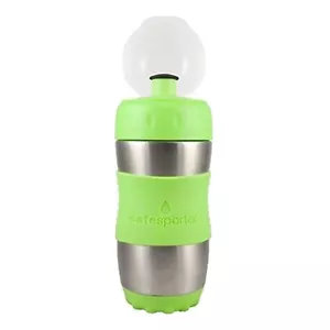 Borraccia Kid Basix Safe Sporter™ 12 oz acciaio inox metallo verde -nuova - Foto 1 di 2