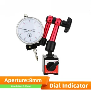 New Dial Indicator Magnetic Comparator Dial Gauge Magnetic Stand Base Micrometer - Picture 1 of 34