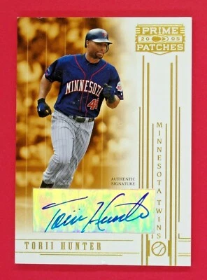 2005 Prime Patches Torii Hunter /1200 T5 Autograph #46 Minnesota Twins - Image 1 of 2