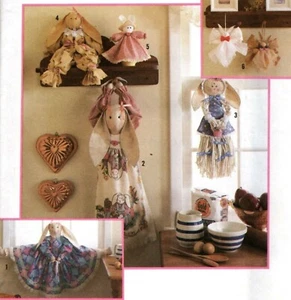 Hase Kaninchen Zugstopper, Handtuch, Lufterfrischer, Hasenornament ungeschnitten - Bild 1 von 4