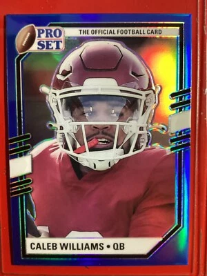 Caleb Williams Pro Set BLUE #PSP- CW1 RARE !!!  Mint !! - Image 1 of 2