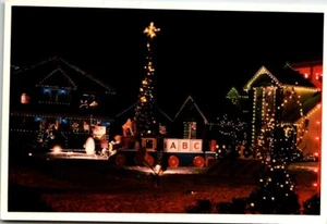 Postcard Twitty City Chrismas Tree Lights Night View Hendersonville Tennessee TN - Picture 1 of 2