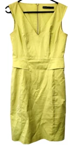 Women's size 10-12 lime coloured fitted dress by designer Karen Millen - Picture 1 of 3