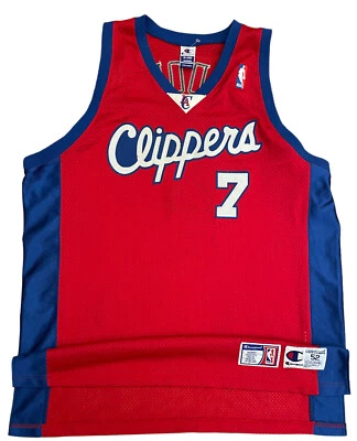 100% Authentic Lamar Odom Clippers Champion Away Jersey size 52 XXL - Image 1 of 4