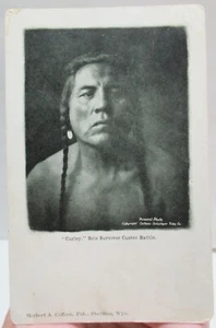 "Curley" Sole Survivor Custer Battle - photo of photo POST CARD - listing #3442 - Picture 1 of 10