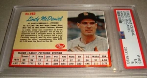 1962 Post Cereal #163 LINDY McDANIEL psa 5 HC (893) St Louis CARDINALS - Picture 1 of 3