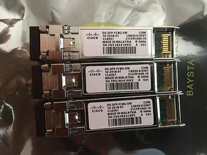 Cisco DS-SFP-FC8G-SW 850nm 8GB SR SFP 10-2418-01 (Lot of 3) - Picture 1 of 2