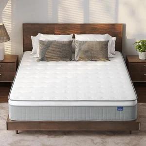 10" Memory Foam Innerspring Hybrid Queen Mattress Twin Full King Size - Picture 1 of 35