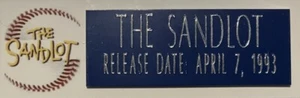 "THE SANDLOT" LOGO NAMENSSCHILD - Bild 1 von 1
