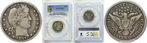 1897-O 25C Barber Quarter - PCGS F-12 - Picture 1 of 3