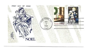 1842-43 1980 Christmas Colonial Madonna, error  FDC wrong cancel - Picture 1 of 1