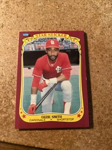 1986 Fleer Star Stickers Ozzie Smith . St. Louis Cardinals #113 - Picture 1 of 2