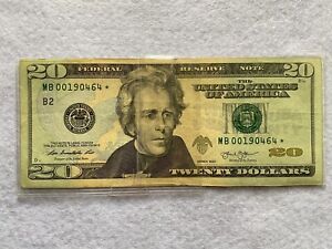 Lot #24 Rare 2013 20 dollar star note with low serial number MB00190464 *UNC*