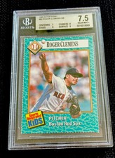 ROGER CLEMENS RARE 1989 Sports Illustrated for Kids SI HOF NM+ Red Sox BGS 7.5
