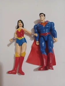 DC Comics Super Heroes action figures Wonder Woman Superman 4.5IN - Picture 1 of 5