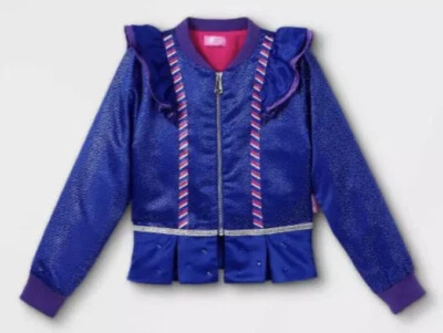 JoJo's Closet Niña XS 4/5 Peplum Chaqueta Bomber JoJo Siwa Chaqueta Azul Nueva Foto 1 de 2