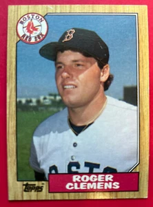 1987 Topps ROGER CLEMENS Baseball Card #340 Boston Red Sox - Picture 1 of 3