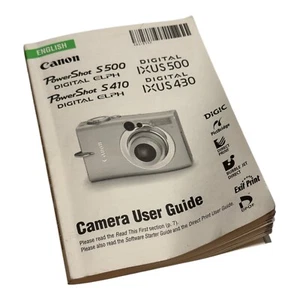 Canon Powershot S500 S410 Digital ELPH IXUS430 Camera Instruction User Guide - Picture 1 of 2