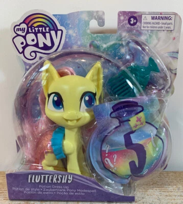 Figura de Vestir My Little Pony Fluttershy Poción 5" Poni Amarillo  Foto 1 de 2