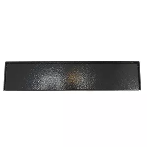 Letterbox Plate Anti Theft Gate and Fence Mounted Galvanised Steel Feature Black - Picture 1 of 9