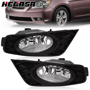 Bumper Driving Fog Lights Lamps Chrome LH+RH For Honda Odyssey 08-10 w/Switch - Foto 1 di 22