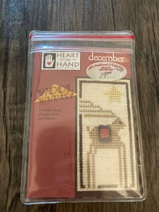 Herz in der Hand Wolle Laune Dezember Rentier Mini Gezählt Kreuzstich Kit Neu - Bild 1 von 2