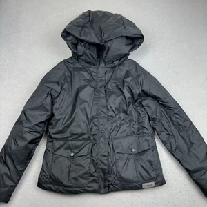 MERRELL Jacket Men’s M Select Dry + Warm Hooded Coat Black Zip Snap Rain Wind - Picture 1 of 11