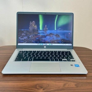 HP Chromebook 14a Intel Celeron N4000 1.10GHz eMMC 64GB RAM 4GB 14 Inch - Afbeelding 1 van 12