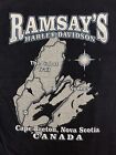 T-shirt double face vintage années 90 Ramsay's Harley Davidson Nouvelle-Écosse Canada XL